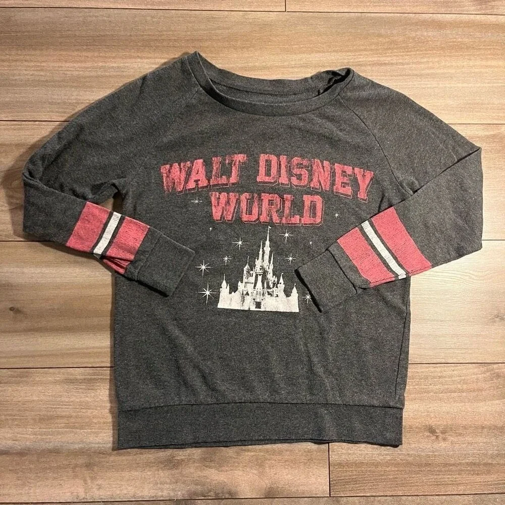 Walt Disney World Grey Longsleeve Shirt Women Small Bin N-16